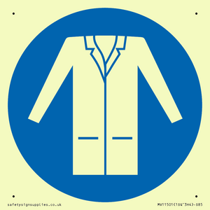 Custom Mandatory: Wear a lab coat